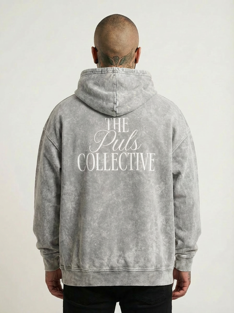Hoodie "The Puls Collective" Gris